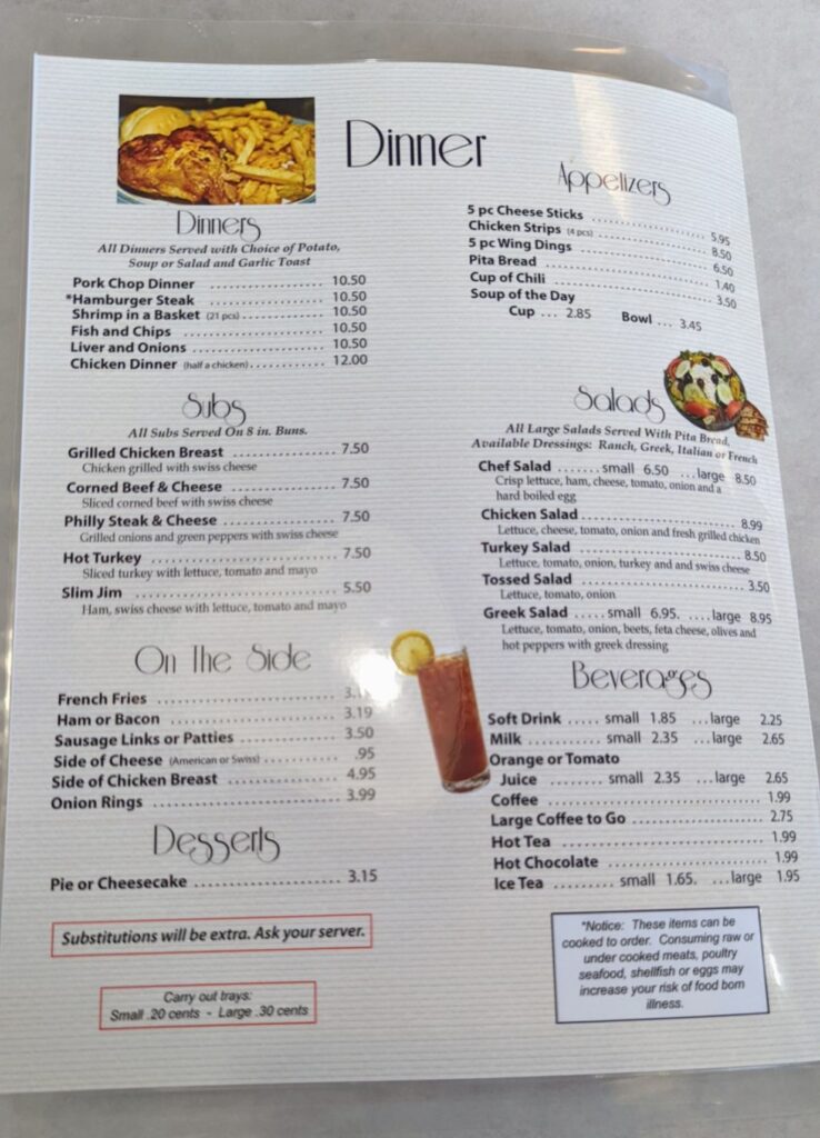 Melvindale Coney Island Menu 2